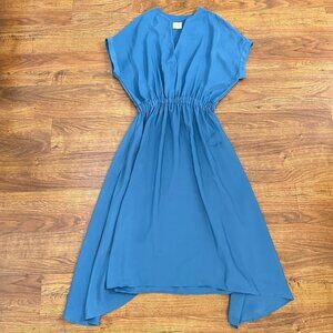 Alysi crème utility scarf midi dress